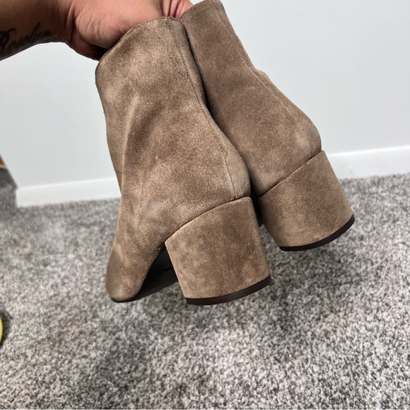 Thursday Everyone Block Heel Suede Ankle  Boots - Picture 4 of 8